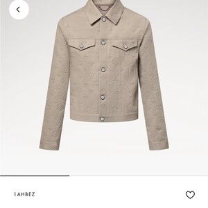 Louis Vuitton Beige Monogram Shirt Jacket
